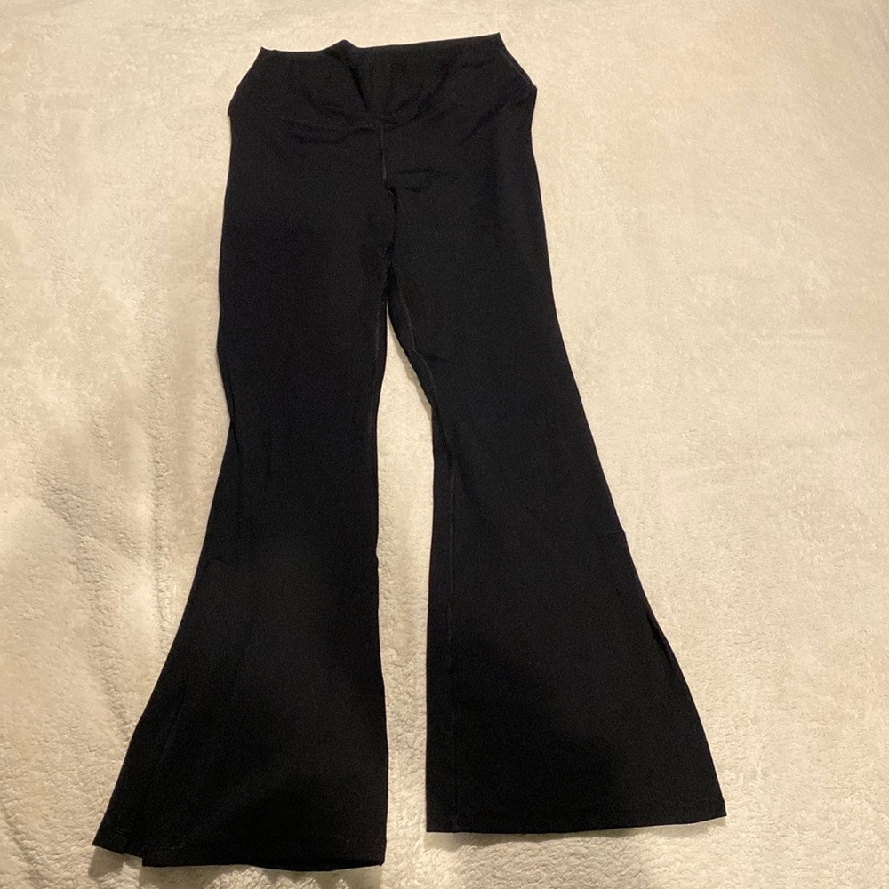 Flare black leggings